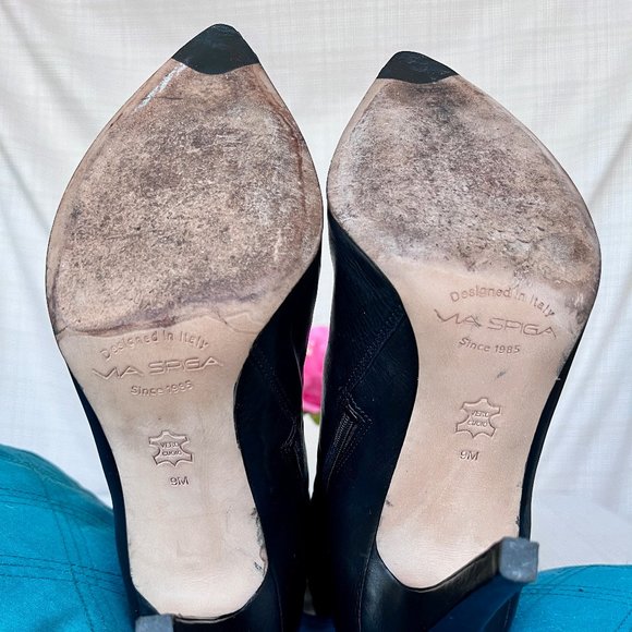 Via Spiga Leather Buccaneer Boots Slouchy or Over The Knee Soft 100% Leather - Picture 15 of 16